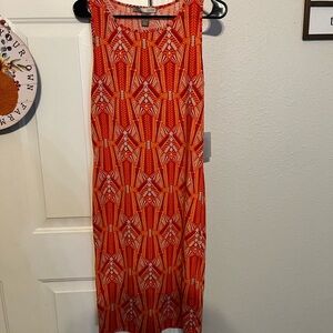 🔴 CLEARANCE LAST CALL
Forever 21‎ Orange and White Patterned Dress